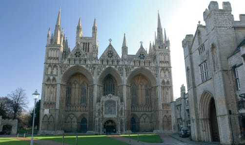 La hermosa Catedral de Peterborough