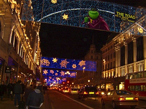 Regent Street en Navidad