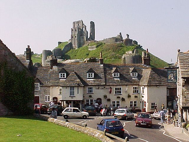 El Castillo de Corfe, ruinas inglesas en Dorset El Castillo de Corfe, ruinas inglesas en Dorset