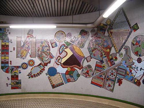 Murales en el metro de Londres