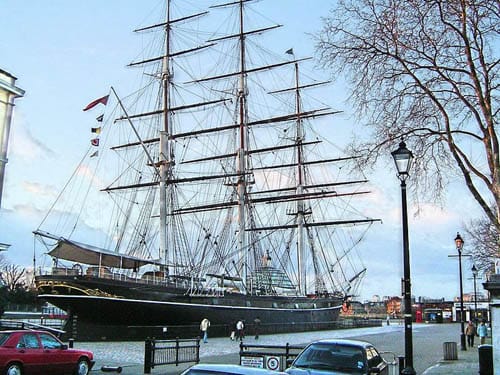 El barco-museo Cutty Sark, en Greenwich