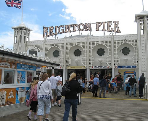 The Brighton Pier, diversión junto al mar en Sussex
