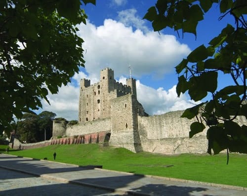 El Castillo de Rochester, alto e imponente