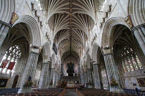 La catedral medieval de Exeter