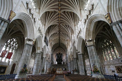 La catedral medieval de Exeter La catedral medieval de Exeter