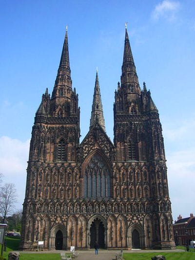 La catedral gótica de Lichfield