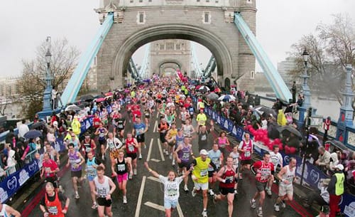 El Maratón de Londres, carrera de los hemisferios