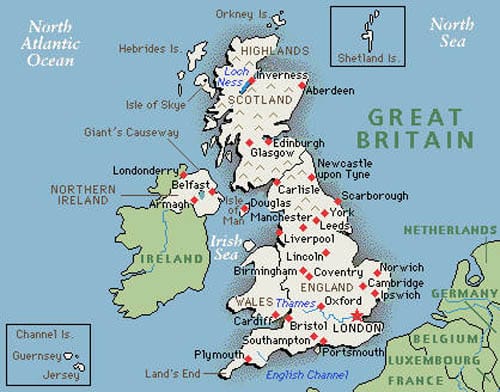Inglaterra, el Reino Unido y Gran Bretaña